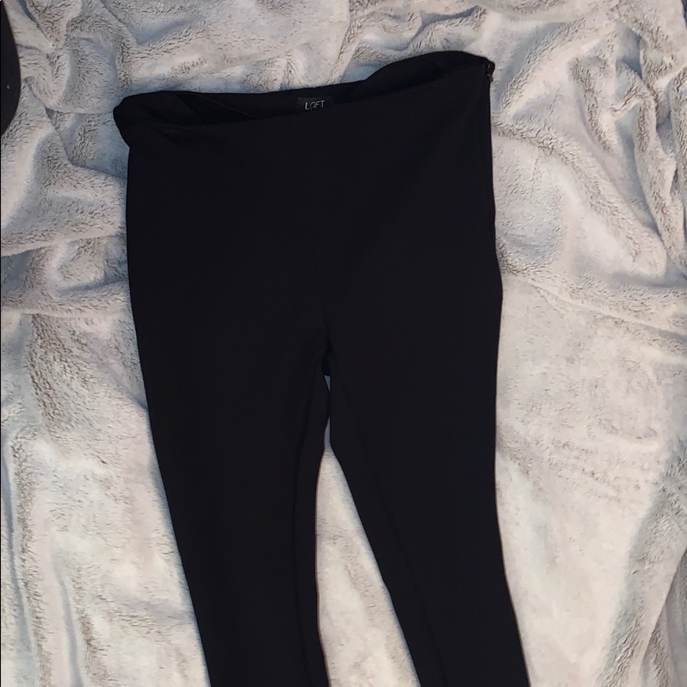 Tight black dress pants